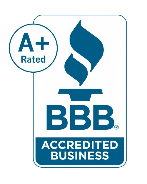 BBB Accredited Business, A+ rating